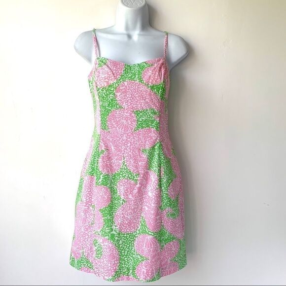 LILLY PULITZER LIMEADE CHEAT YA COTTON DRESS - Picture 1 of 8